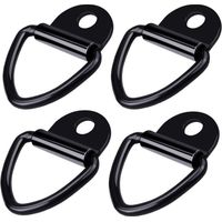 Crochets d'arrimage en D – Lot de 4 – Acier inoxydable résistant à la corrosion – Capacité de charge 453 kg – Pour kayaks, remorques, camions