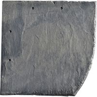 Stabuflex Schindel Bogenschnitt rechts anthrazit 25x25 cm Dach Wand Verkleidung