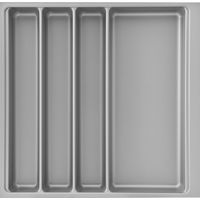 Agoform Besteckeinsatz Scoop II Set 474x466x59mm, mit Trenner Kunststoff silber