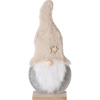 Boltze Golem figura decorativa grigia 29 cm feltro poliestere