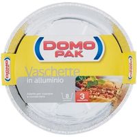 DOMOPAK - VASCHETTE TORTA 8 PORZIONI 3 PZ