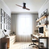 LEAN Deckenventilator ventyly mit dunklem Holzlicht VT23206