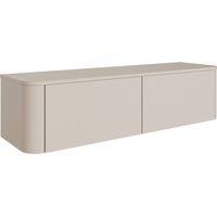 Selsey Luvio – Mueble de TV colgante o de suelo, gris cachemira, 140 cm