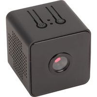 Mini caméra de sécurité WiFi, compatible avec la détection de mouvement, la vision nocturne infrarouge, la résolution HD 1080p et les systèmes iOS et Android.