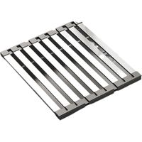 Srvillg Égouttoir à vaisselle enroulable en acier inoxydable, tapis de cuisine pliable à placer au-dessus de l'évier, 45 cm x 32,5 cm