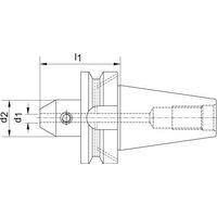 Mandrin à serrage plat JISB6339ADB BT40 D32mm HAIMER
