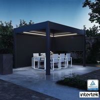 Pérgola bioclimática autoportante motorizada Ombrea 3x4M - Antracita