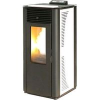 Termostufa a Pellet Ventilata King 24 Idro 22kW 510m3 Bianco - 17377