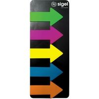 Sigel Haftmarker Big Arrow HN600 55x137mm sortiert 125 Bl./Pack.