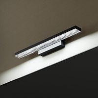 Mai & Mai Spiegelleuchte 40cm LED Badlampe Spiegellampe, 6000K Badezimmer Lampe LED Wandleuchte Sandschwarz 9W Leuchtschein