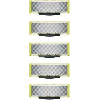Applicable à OneBlade - Lames de rechange, pour rasoir/tondeuse électrique OneBlade, acier inoxydable robuste, taille, stylisation et rasage, lot de 5