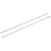 Supporto trasparente ovale allungabile bianco 30- 50 cm. (2 pezzi)