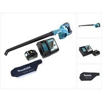 Makita DUB 186 RT1 Souffleur de feuilles sans fil 18 V + 1x batterie 5,0 Ah + chargeur + sac de ramassage