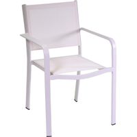 El paso weißer aluminium sessel 55x61 x h84,5 cm