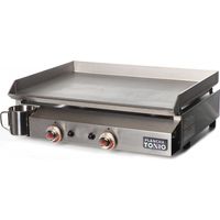 Plancha Gaz BENTO 2 Feux tout Inox - Plancha Tonio