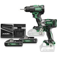 Hikoki zestaw 18v kc18dewfz (ds18dd + wh18dd) 2x4,0ah hitsystem