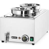 Elektrische Bain-Marie-Suppenwärmstation mit Behältern 2 x 4 l 1000 W