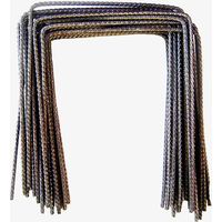 Direct Filet – Lot de 100 agrafes métal 20x20x20cm – Fixation pour sol mou – Pointes biseautées pour installation facile – Accessoires paillage et géotextile
