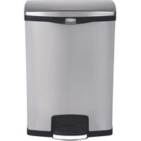 Poubelle à pédale frontale inox Rubbermaid 90L - 333 x 690 x 834 mm - SLIM JIM