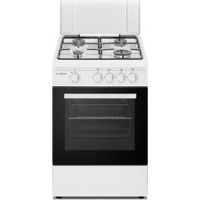 SCHA Cucina a Gas 4 Fuochi a Gas Forno a Gas Dimensioni 50 x 50 cm Colore Bianco