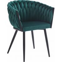 Silla ORION - terciopelo verde x 1