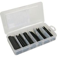 Guaina termorestringente Velleman nera 100 mm 170 pezzi