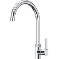 Robinet de cuisine mitigeur chaud et froid – Acier inoxydable – Double tuyau 360° – Bubbler pour adoucir et filtrer l'eau