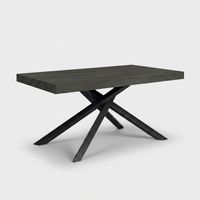Table extensible design moderne pour 12 personnes Pechino - Noir