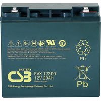 csb EVX 12200 AGM-Batterie 12 V 20 Ah schwarz