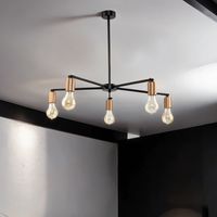 Industrie Deckenleuchte Wohnzimmer 5xE27 Ø70cm STICKS