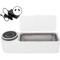 Nettoyeur ultrasonique compact haute fréquence 650ml cuve à ultrasons machine de nettoyage MK188 blanc prise AU 220V