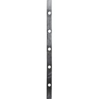 Deco Fer Forge – Barre plate trouée en acier 1100mm – 7 trous ronds de 15mm – Section 30x8mm pour ferronnerie – Résistante aux intempéries