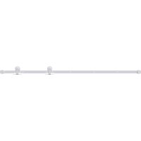 Vidaxl – Kit de quincaillerie pour porte coulissante 200 cm – Acier enduit de poudre – Roulements internes pour glissement silencieux – Guide au sol inclus