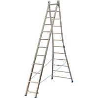Mehrzweckleiter 2x10 Sprossen - Aufgebreitete Länge 4.55m - 213210