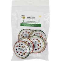 1 Couvercles Pots Confiture ø70mm Sac.6 - Le Pratique
