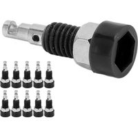 Lot de 10 connecteurs banane de 2 mm, mini borniers pour instruments électroniques, noirs.