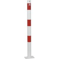 Schake, Potelet de délimitation, Ø 60 mm, blanc / rouge, à
