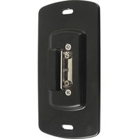 Portac – Gâche électrique réversible en applique pour portillon IP65 – Compatible serrure à encastrer et en applique – Finition noir Ral 9005