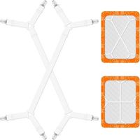 FENOPLASTICABoucle de drap-housse réglable, boucle de drap-housse, élastique de drap-housse avec clip métallique, élastique