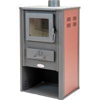 stufa a legna ignip "atene" rosso chiaro 9 kw