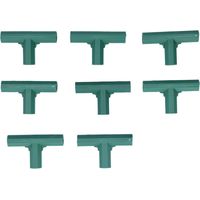Stück T-förmige Verbinder für DIY-Pflanzenbeete, T-Stück-Adapter für Gartenreihen, 16 mm
