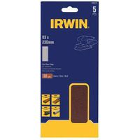 Feuilles abrasives Irwin P150 115x140mm pack 10