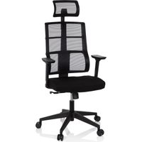 Bürostuhl / Drehstuhl SPINIO PRO Netzstoff / Stoff schwarz hjh OFFICE