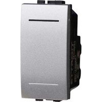 Bouton 1P 10A compatible Bticino Livinglight couleur tech