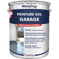 Peinture Sol Garage - Ivoire - RAL 1014 - 5 L - Métaltop