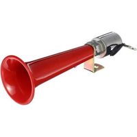 Bocina de tren Super Train de 12/24 V y 600 dB para camiones, SUV, coches, barcos y motocicletas. Bocina de aire eléctrica roja.
