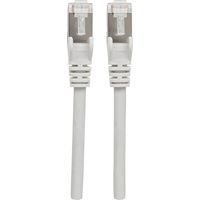 Intellinet 317139 RJ45 Patchkabel CAT 6a S/FTP 1.50 m Grau Folienschirm, Geflechtschirm, Halogenfrei