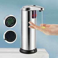 Automatic Soap Dispenser 250ml Touchless Sensor Electric Soap Dispenser Stainless Steel Soap Dispenser
