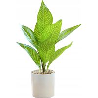 Plante artificielle en pot, buisson réaliste de 34 cm, décoration bonsaï