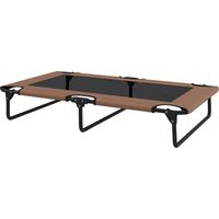 Letto per Cani Grandi Pieghevole 107x61x20 cm Marrone